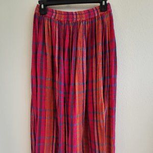Bright Madras Style Maxi Skirt